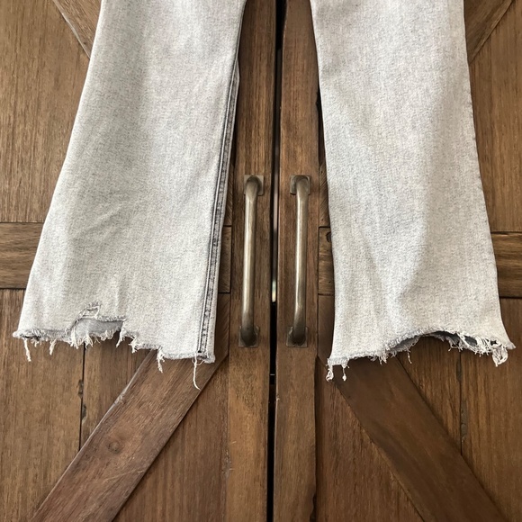 Rag & Bone Nina High Rise Ankle Flare Jeans in Marble White Size 26 - Picture 7 of 13